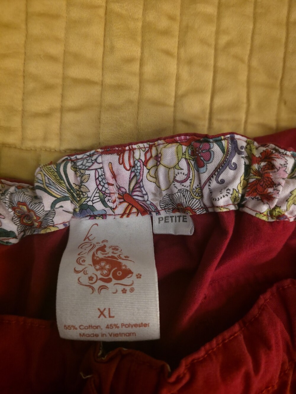 Koi Lindsey Red Cargo Scrub Pants, Size XLP - Picture 3 of 3